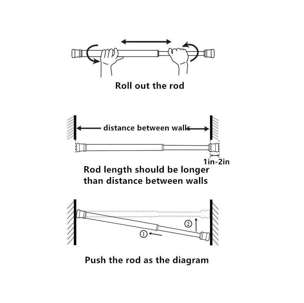 Drill-Free Heavy Duty Tension Rod