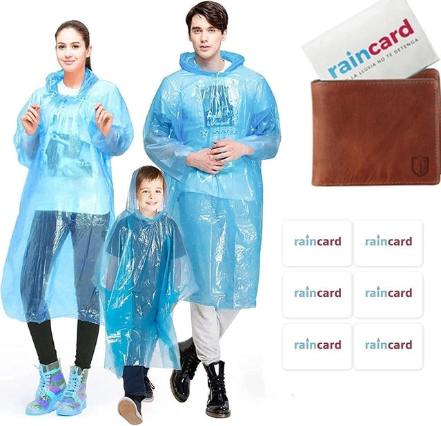 FULLY Reusable Wallet Rain Coat for Adults (Pack of 2)